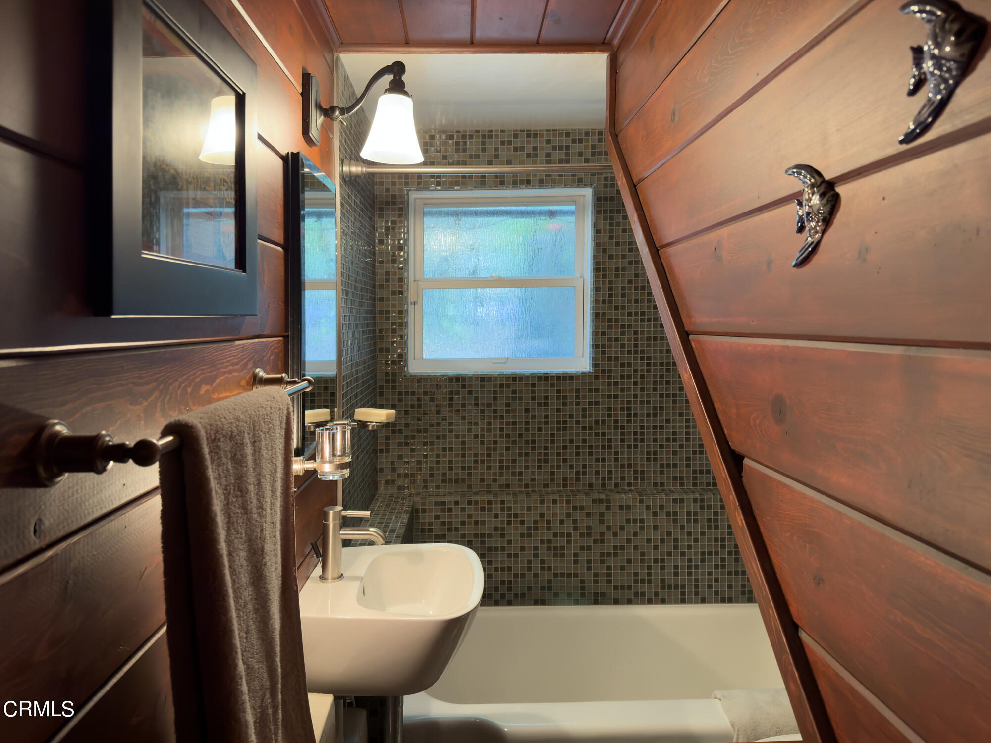 735 Prospect Drive Glendale, CA 91205 - Photo 25 of 49 a bathroom with a sink a toilet a mirror and vanity