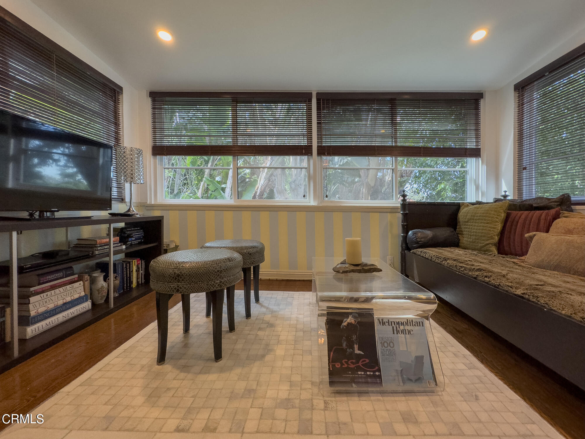 735 Prospect Drive Glendale, CA 91205 - Photo 32 of 49 a living room with furniture and a flat screen tv