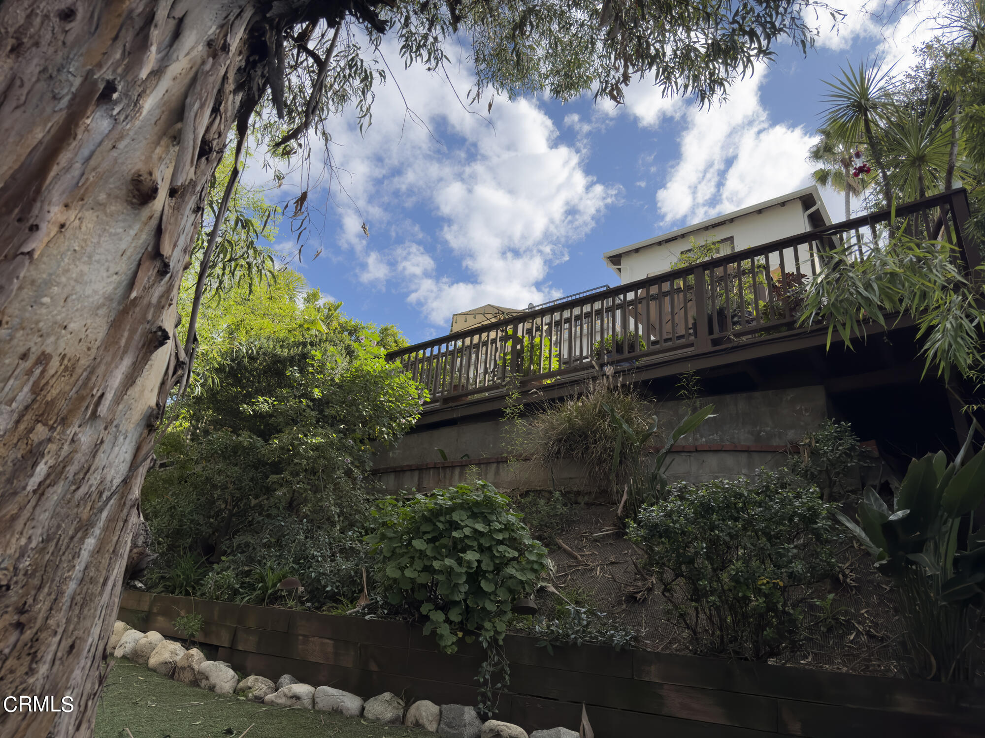 735 Prospect Drive Glendale, CA 91205 - Photo 42 of 49 a view of a yard with plants and wooden fence