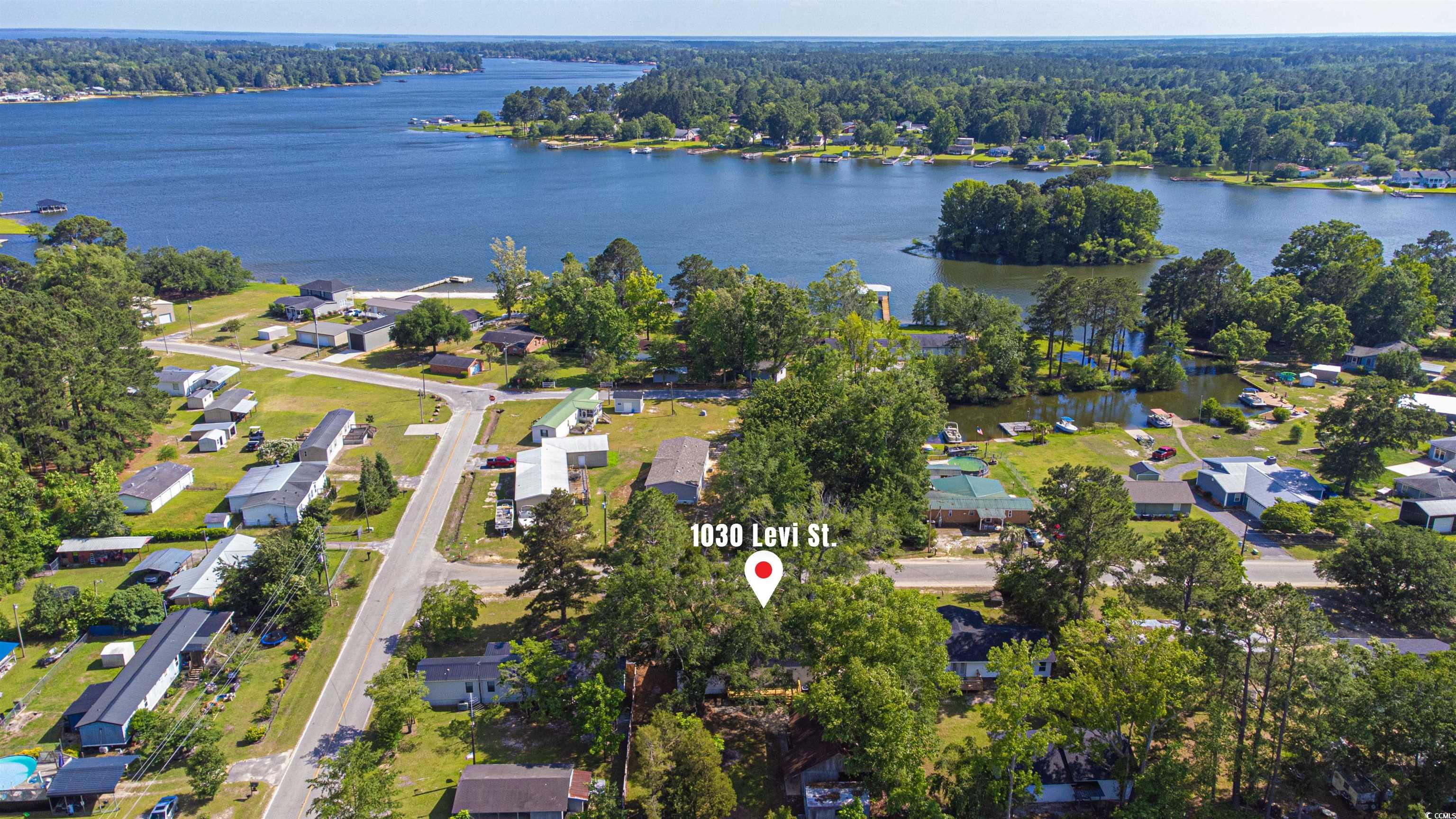 1030 Levi Street Manning, SC 29102 - Photo 28 of 31 Aerial overview of property's location featuring a forest and a nearby body of water