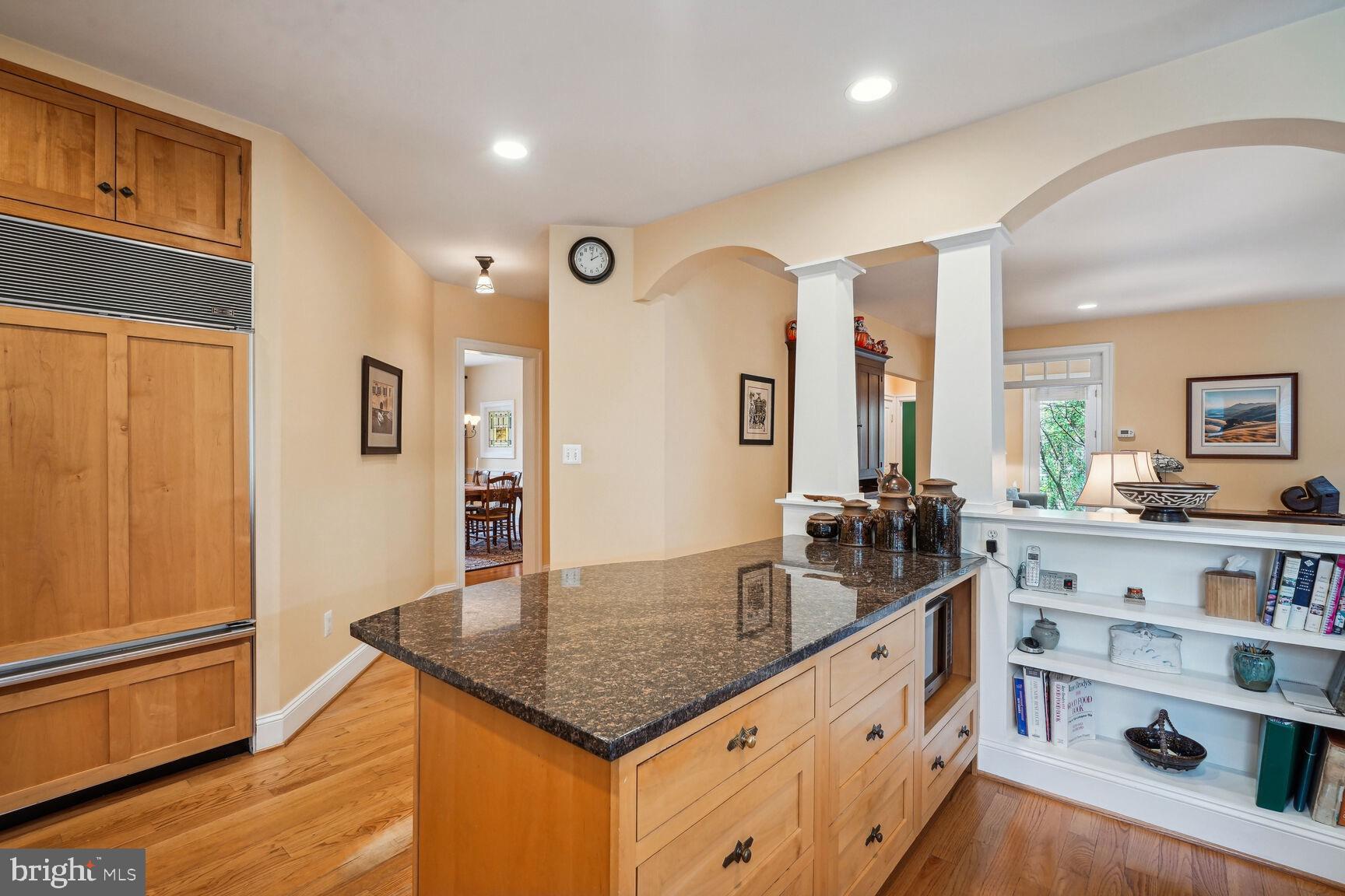 217 Tapawingo Road Southeast Vienna, VA 22180 - Photo 12 of 50 Island with granite & Sub Zero refrigerator