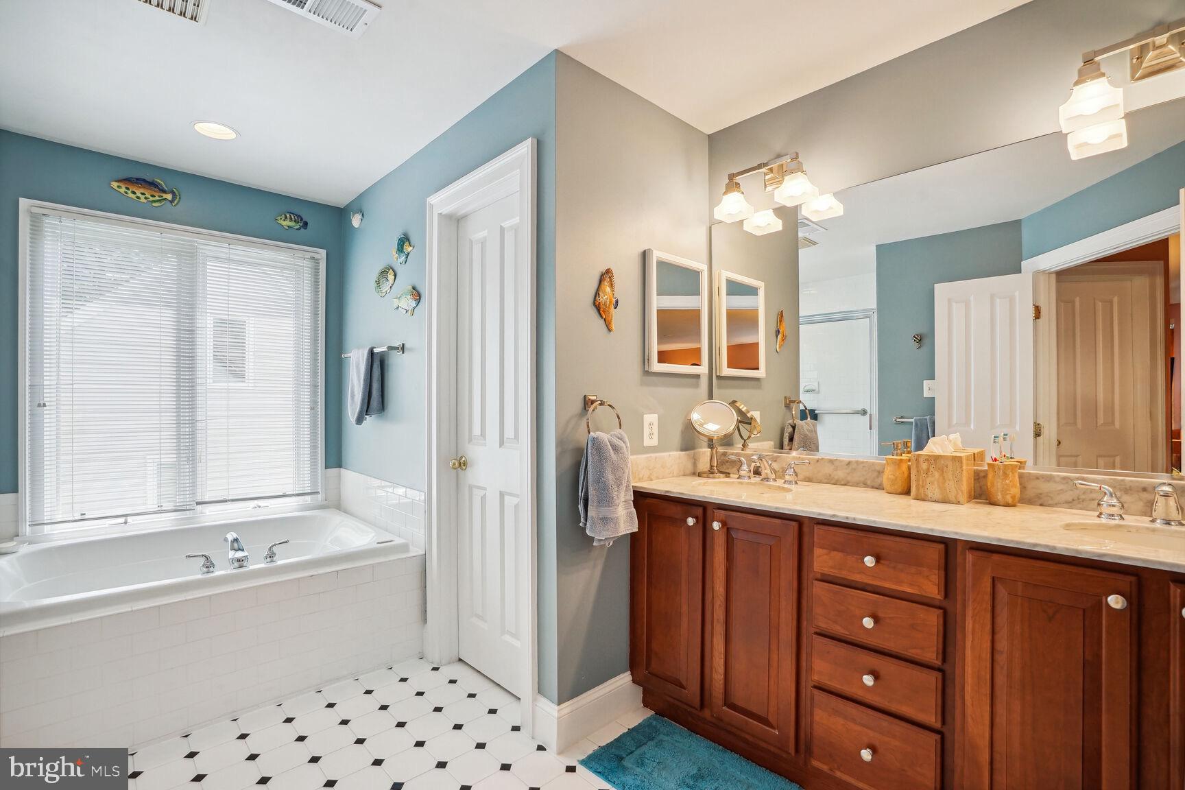 217 Tapawingo Road Southeast Vienna, VA 22180 - Photo 27 of 50 Double vanity and soaking tub
