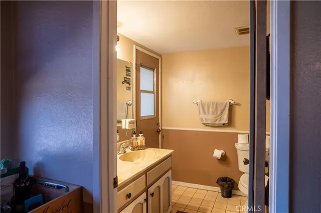 a view of backyard of a house