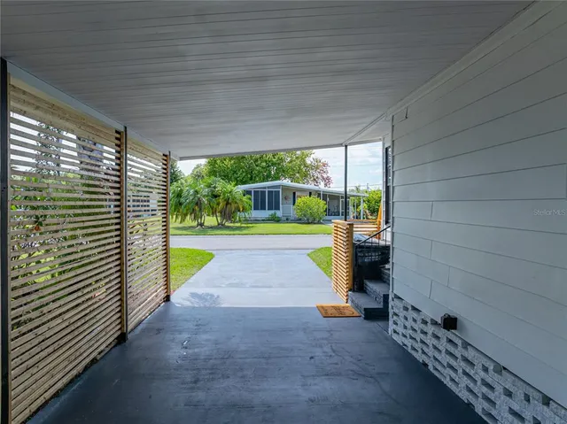 a view of a backyard with a garden