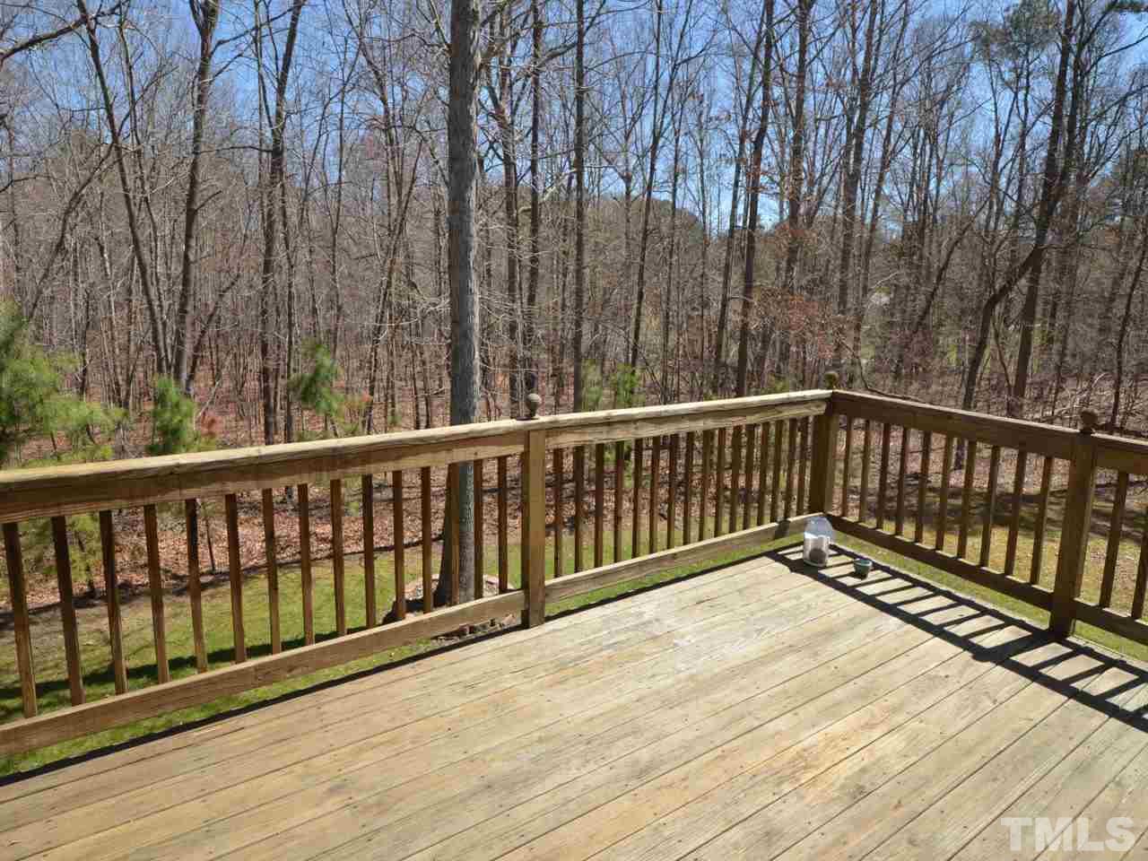 812 Nowell Ridge Road Raleigh, NC 27607 - Photo 17 of 21 a view of wooden deck