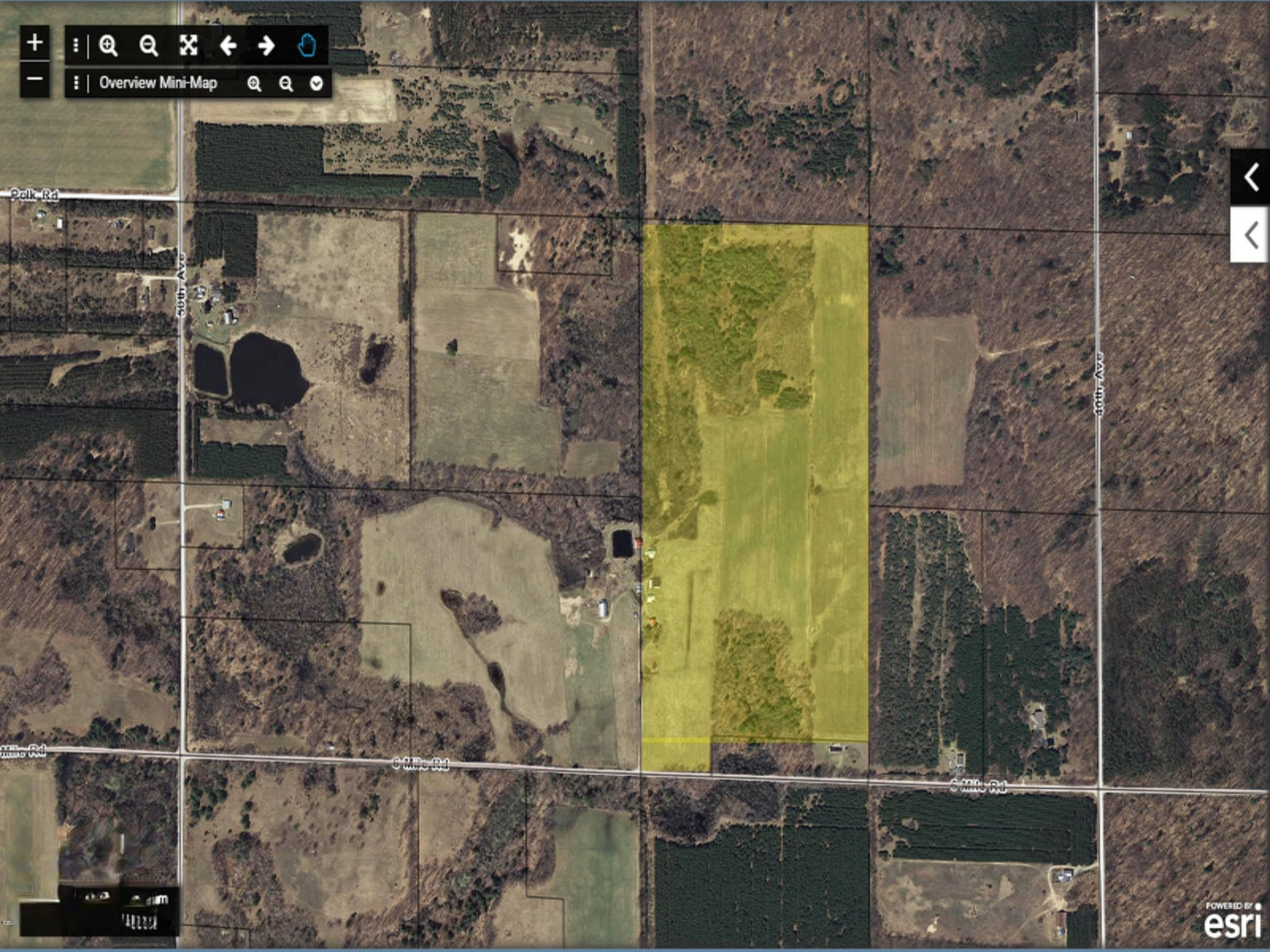 4494 6 Mile Road Remus, MI 49340 - Photo 1 of 8 Aerial Plat View