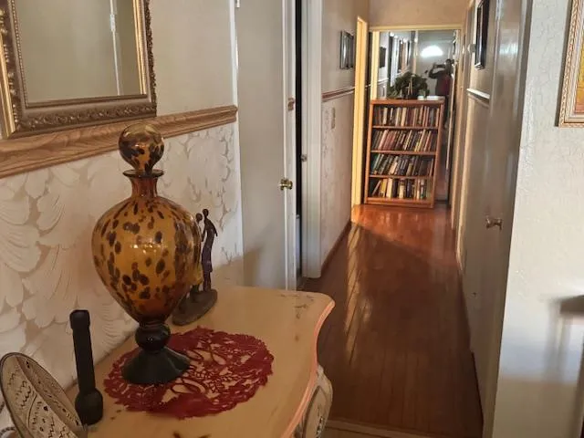 a close view of wooden door