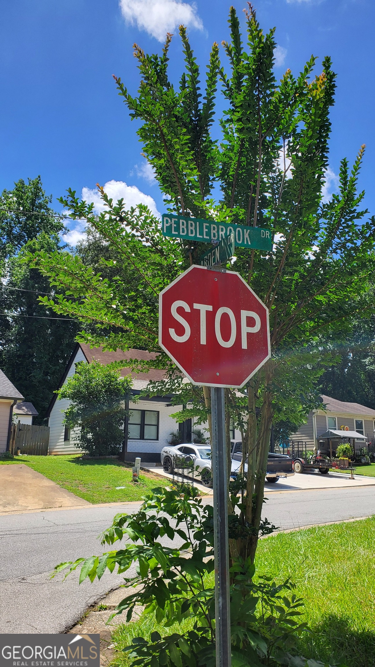 a sign that is on the side of a building