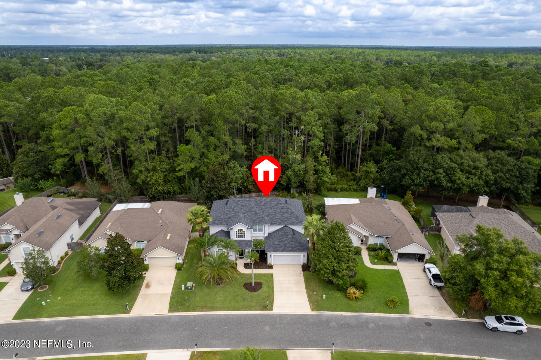428 Sparrow Branch Circle St. Johns, FL 32259 - Photo 2 of 42 an aerial view of house with yard swimming pool and outdoor seating