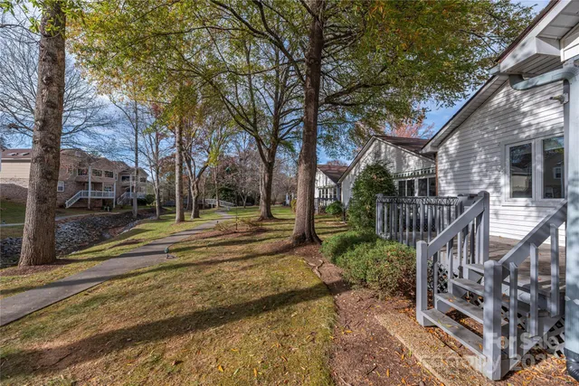 a view of street with houses