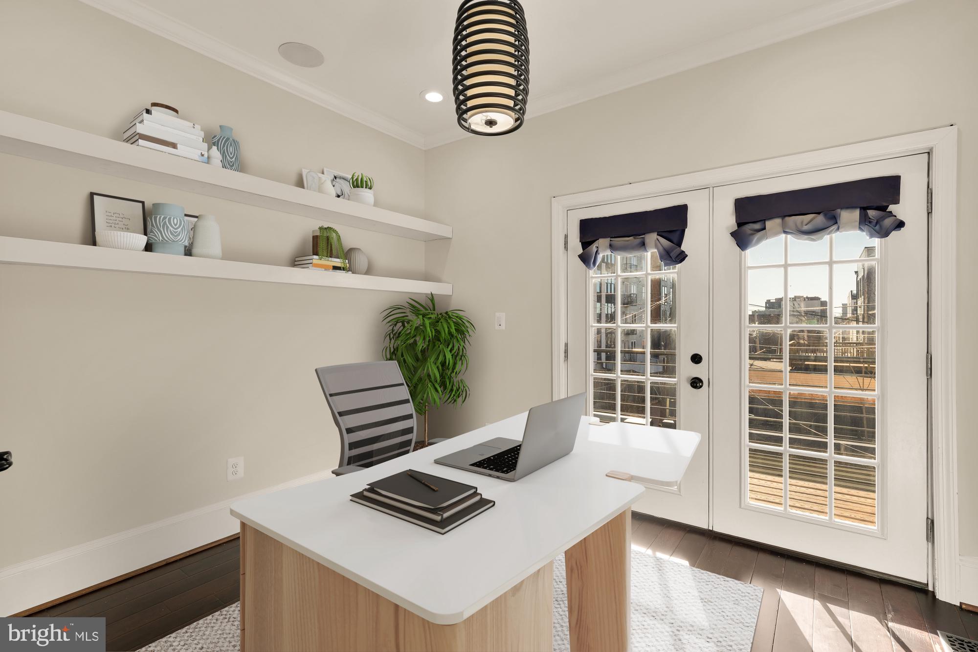 1609 Levis Street Northeast Washington, DC 20002 - Photo 11 of 35 a view of kitchen cabinets and wooden floor