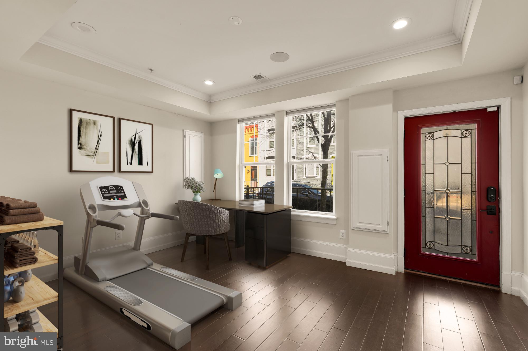 1609 Levis Street Northeast Washington, DC 20002 - Photo 27 of 35 a living room with furniture and wooden floor