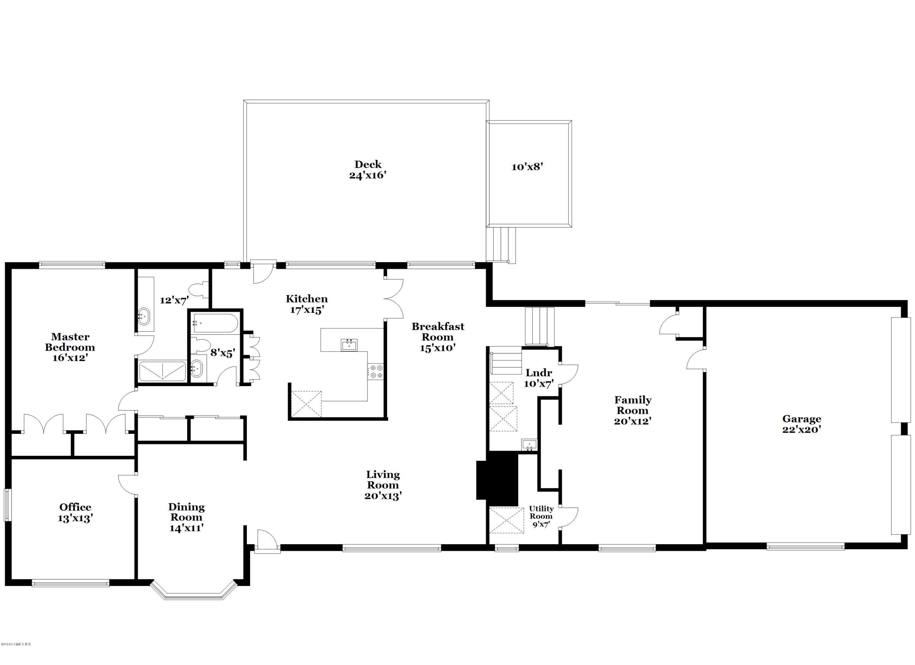 360 Cognewaugh Road Cos Cob, CT 06807 - Photo 26 of 27 Main floor plan