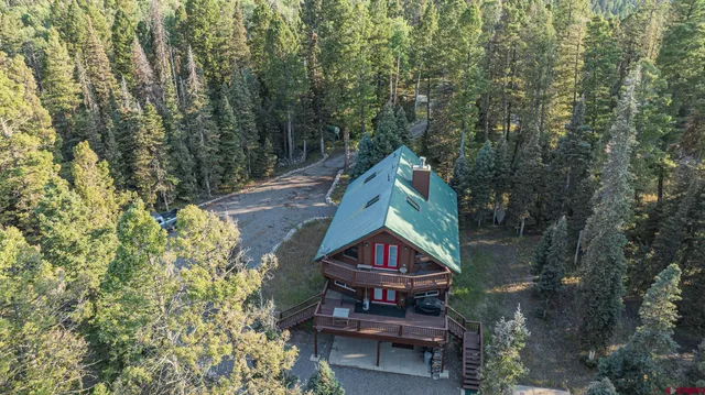 a house with trees in front of it