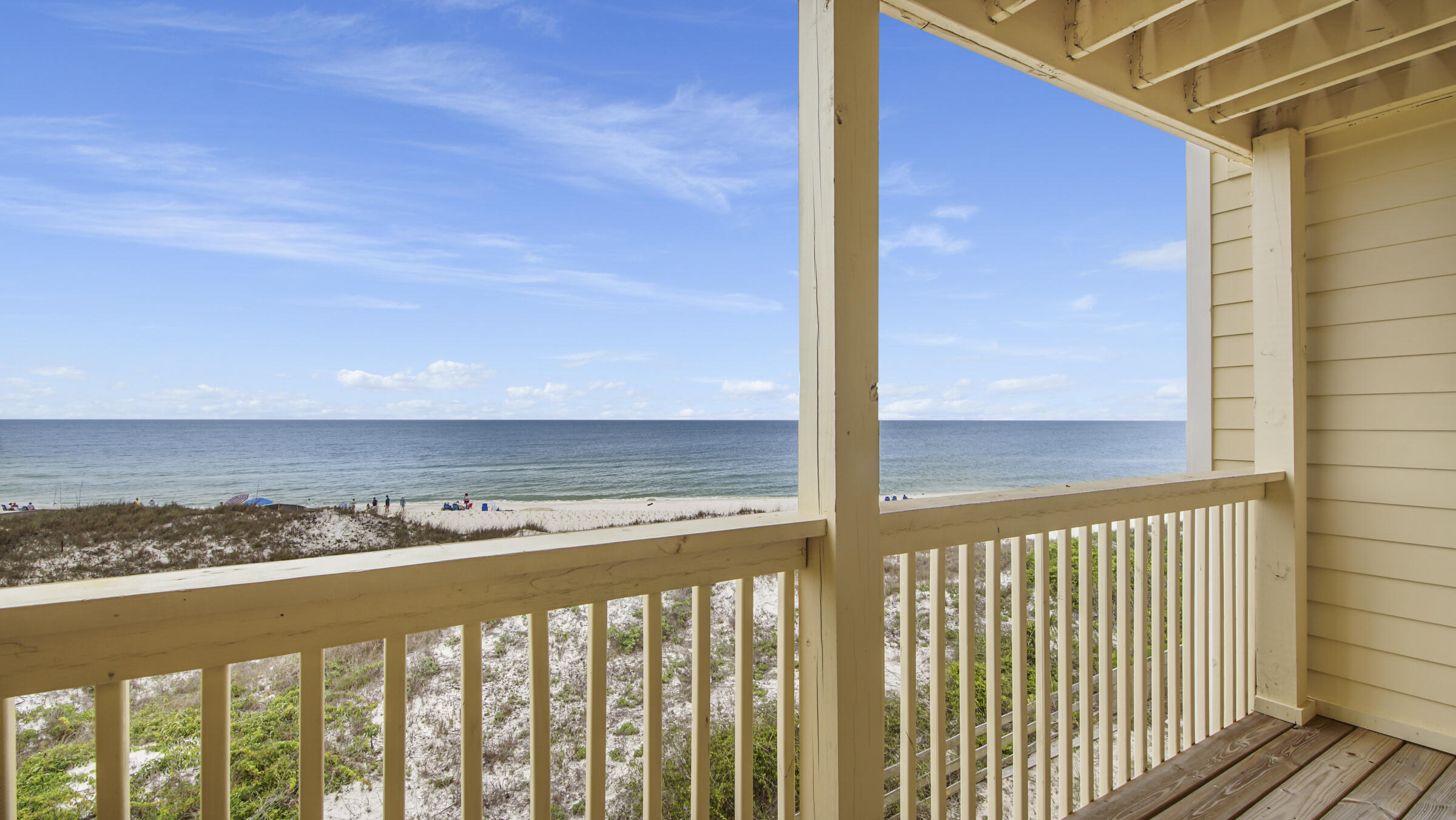 654 Seacliff Drive, Unit 4 Port St. Joe, FL 32456 - Photo 36 of 51 a view of a balcony with an ocean view