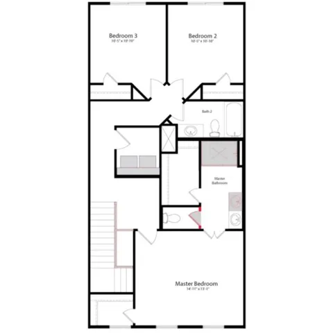 a picture of a floor plan