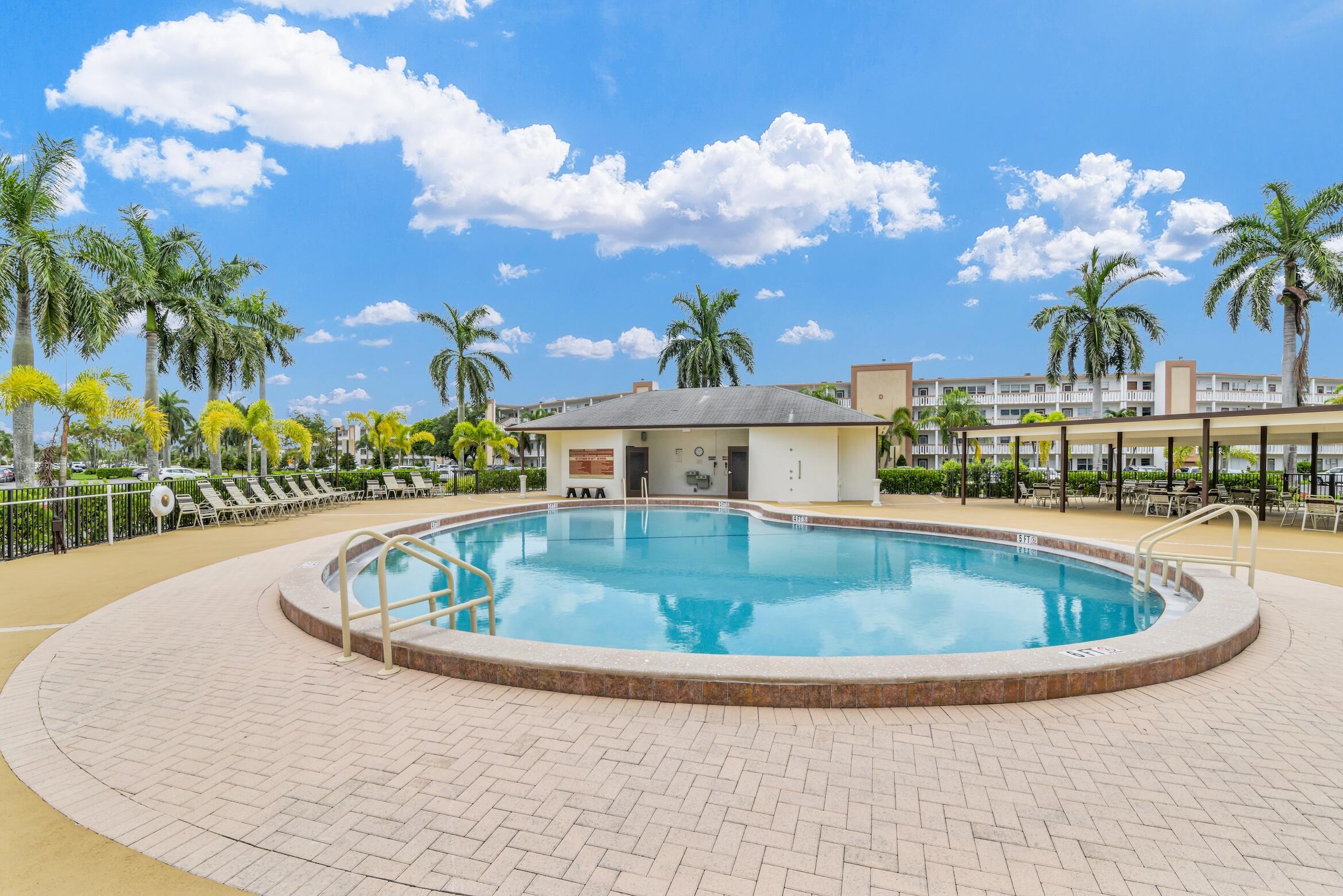 2043 Cornwall C, Unit 2043 Boca Raton, FL 33434 - Photo 19 of 22 a view of outdoor space and swimming pool