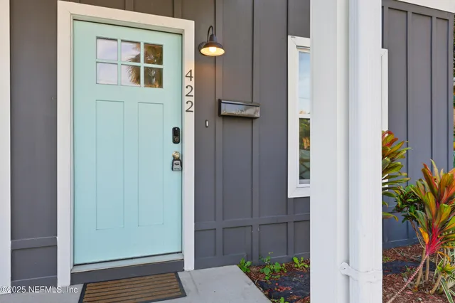 a view of front door