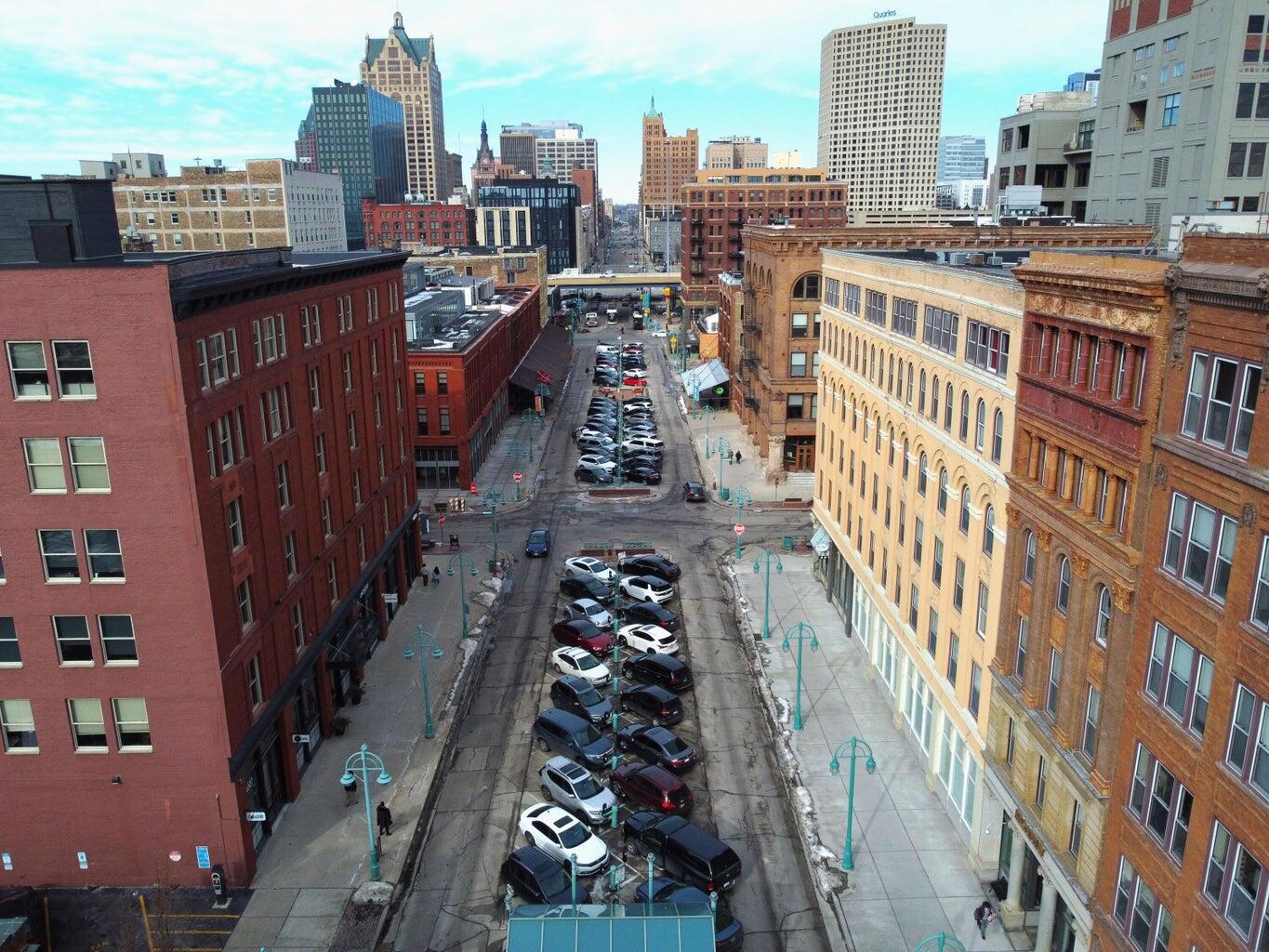 234 North Broadway, Unit 217 Milwaukee, WI 53202 - Photo 17 of 17 234 N Broadway Drone