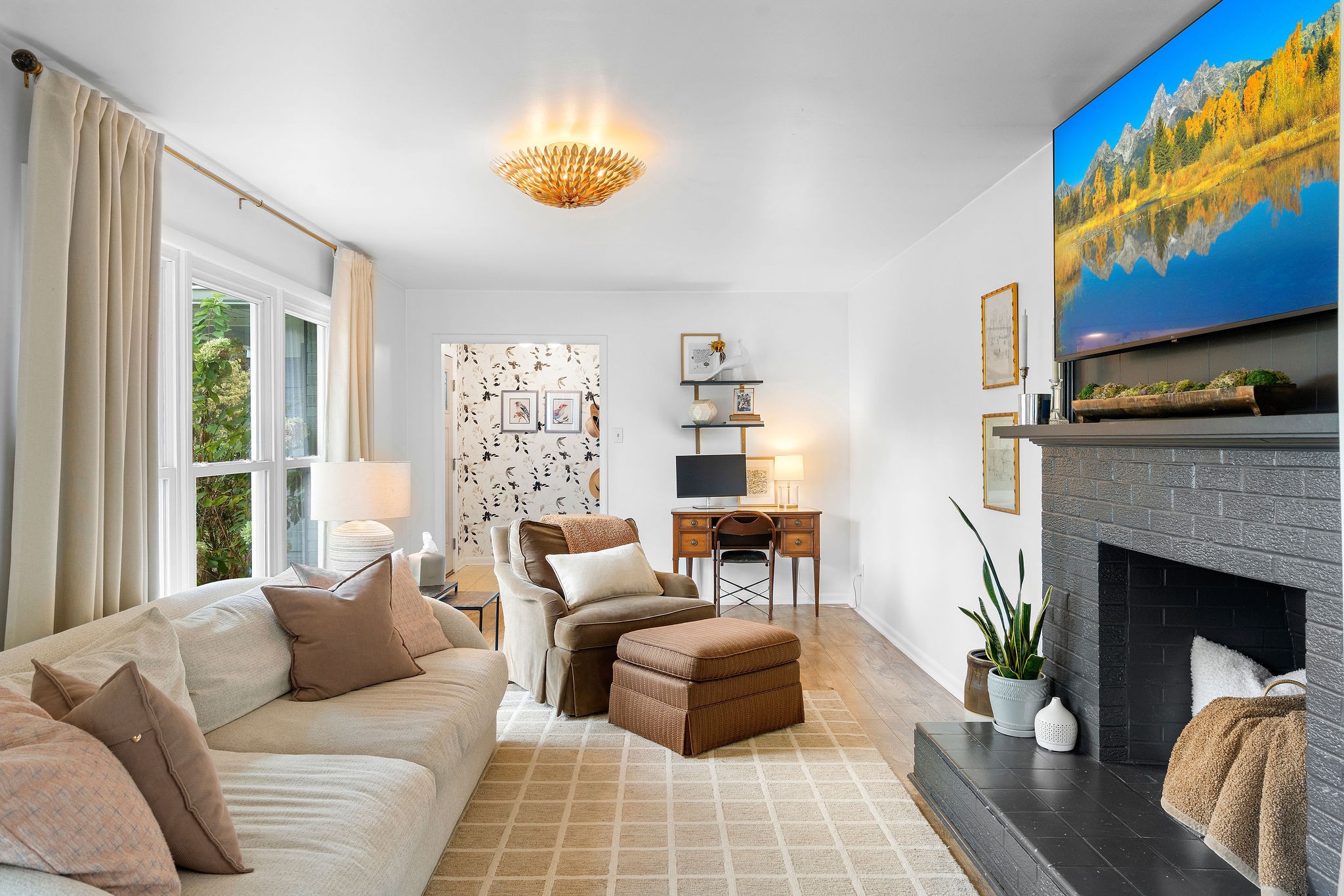 2337 Les Robinson Road Columbia, TN 38401 - Photo 8 of 42 a living room with furniture and a fireplace