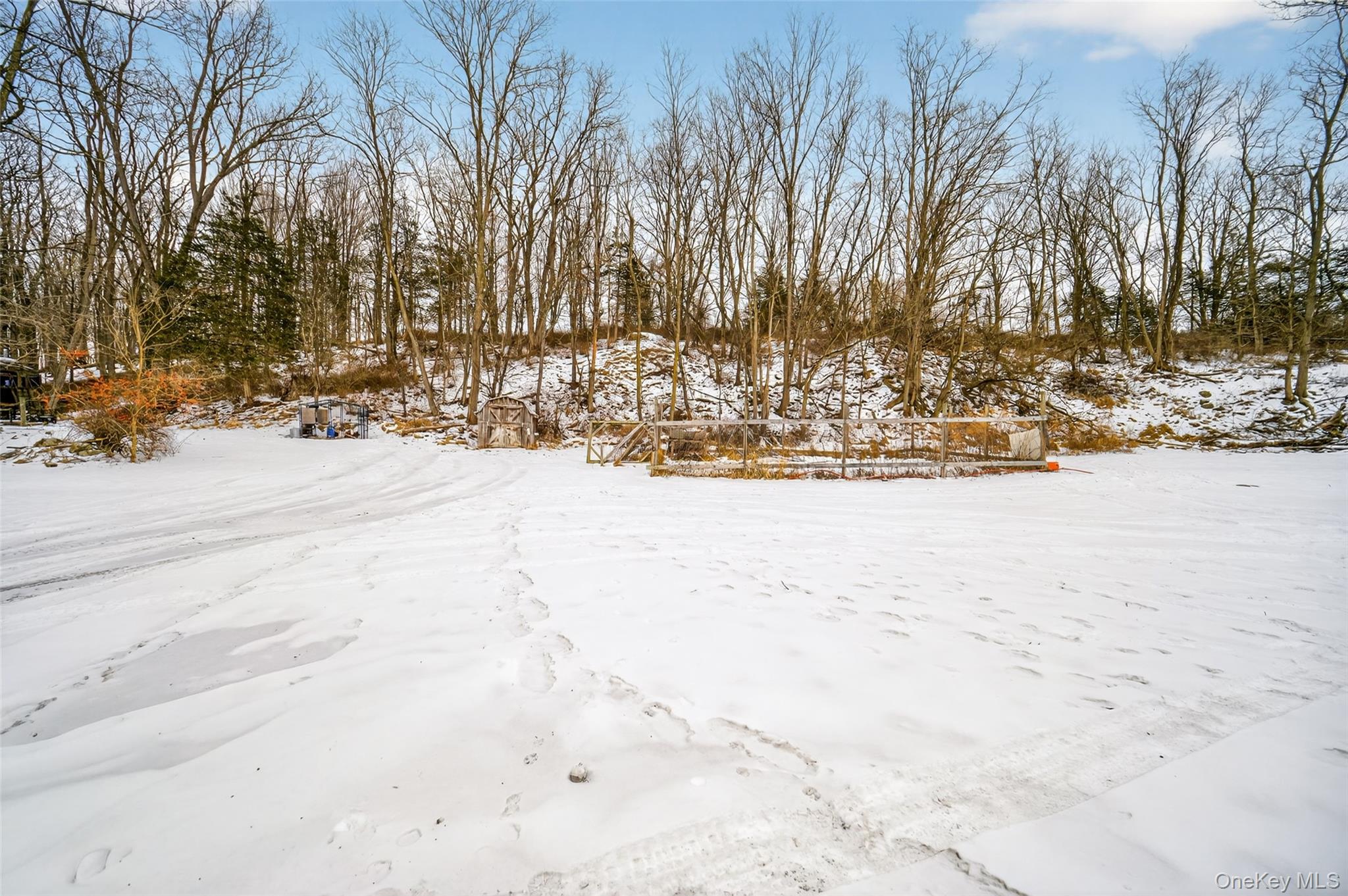408 Bull Mill Road, Unit 2 Chester, NY 10918 - Photo 28 of 29 a view of a yard covered with snow