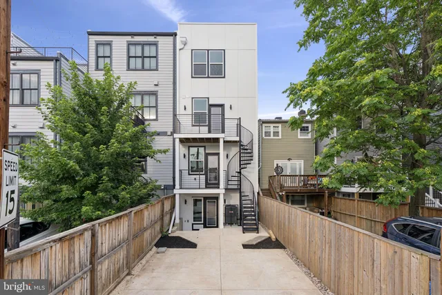 a view of a city from a balcony