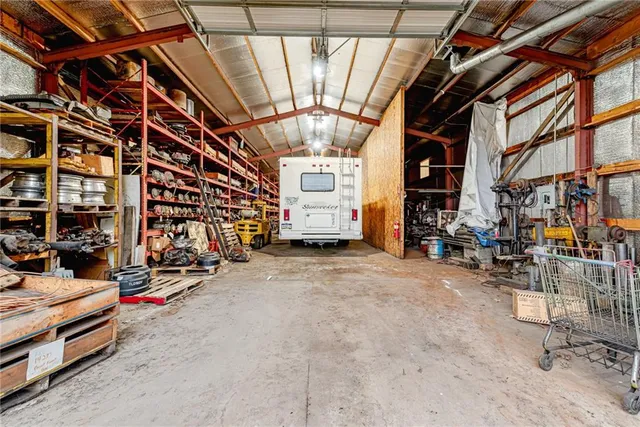 a view of storage and utility room