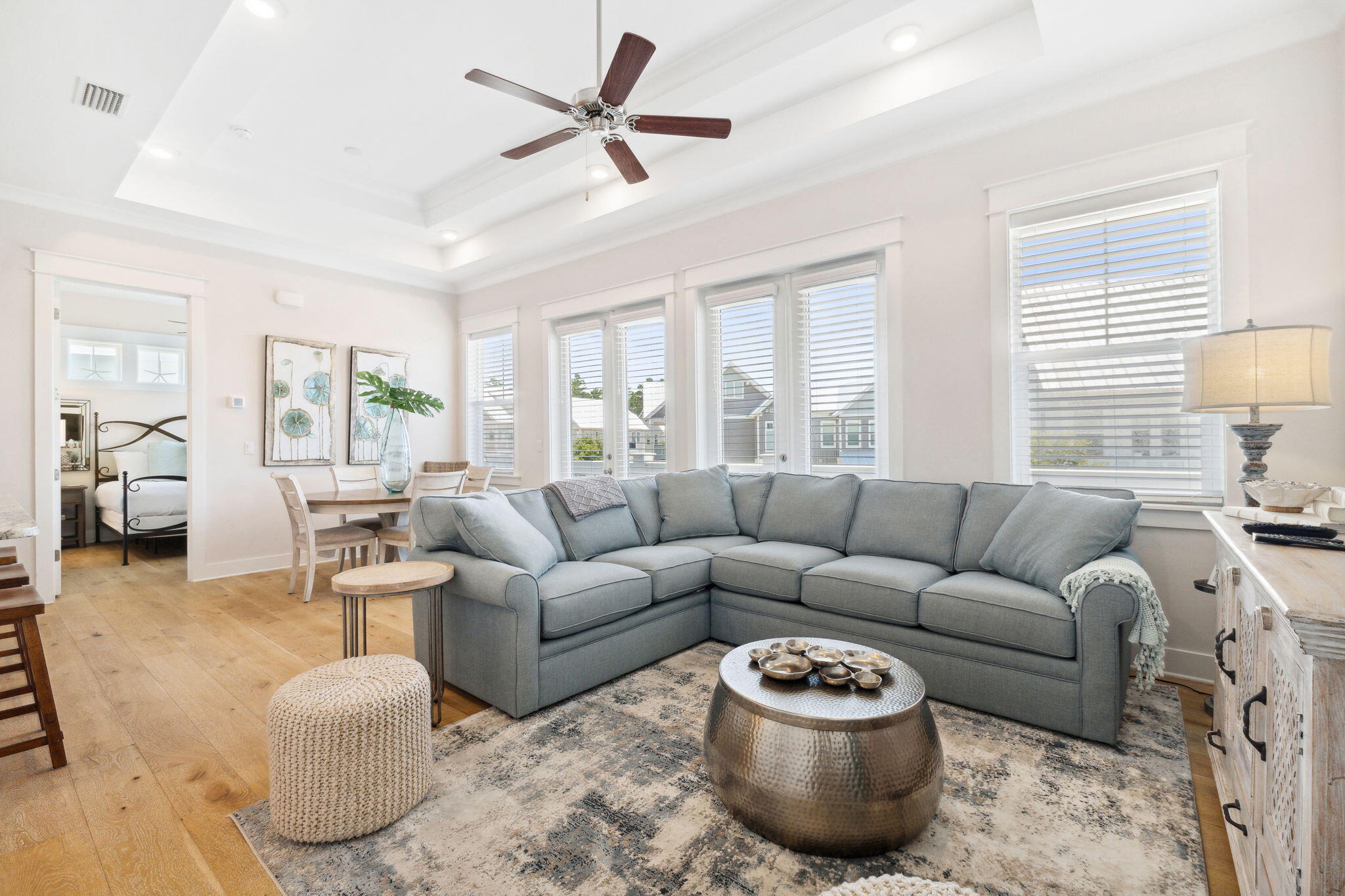 117 West W Pine, Unit C Inlet Beach, FL 32461 - Photo 6 of 45 a living room with furniture and a wooden floor