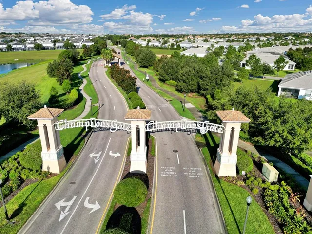 a view of a city with lots of trees