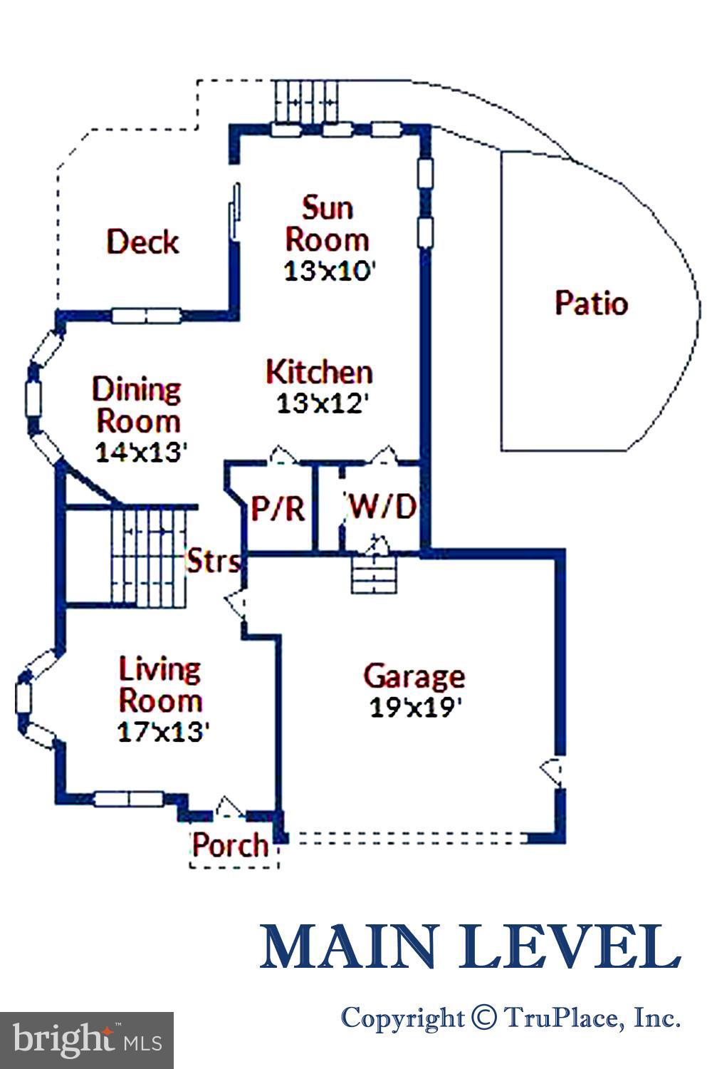1401 Bretton View Road Annapolis, MD 21409 - Photo 50 of 52 Main Level Floor Plan