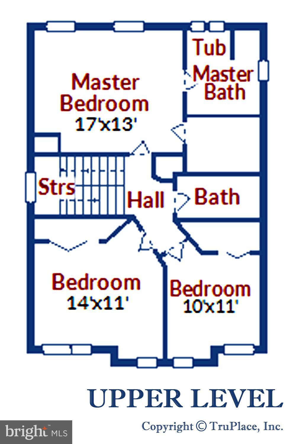 1401 Bretton View Road Annapolis, MD 21409 - Photo 52 of 52 Upper Level Floor Plan