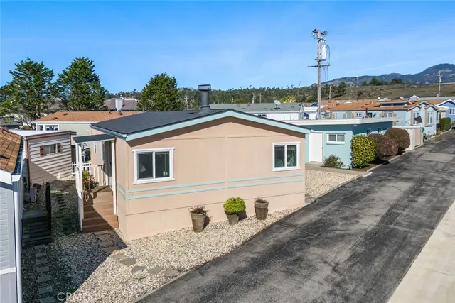 a view of a house with a outdoor space