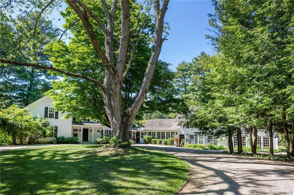 120 Wells Hill Road Salisbury, CT 06039 - Photo 1 of 1 The Creamery with circular drive and mature trees