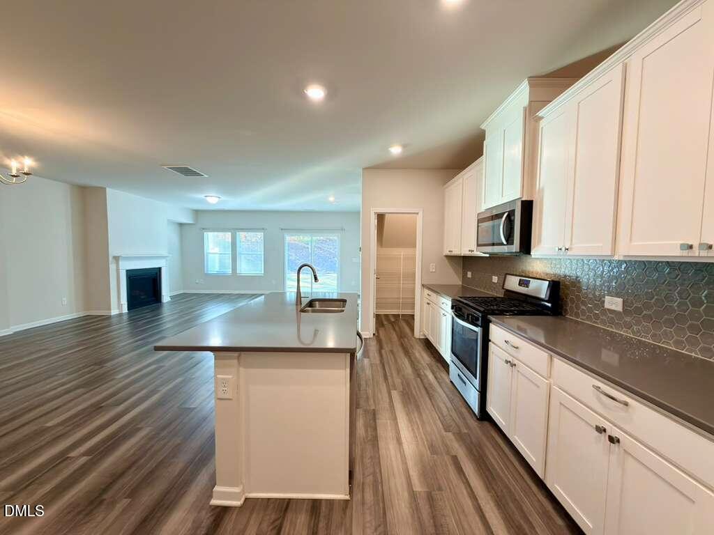 1152 Chestnut Bluff Run Apex, NC 27502 - Photo 16 of 35 a large kitchen with cabinets