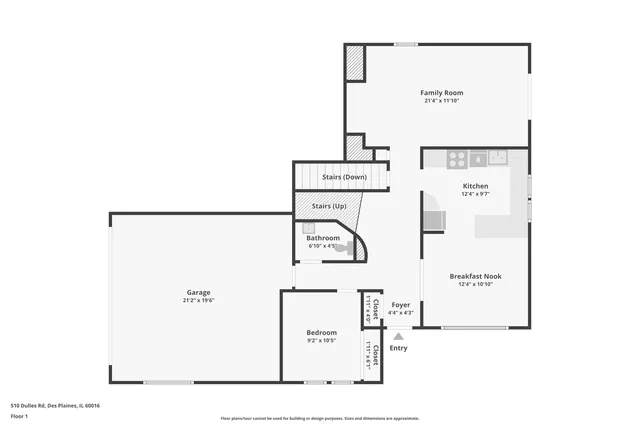 $519,000 | 510 Dulles Road, Des Plaines, IL 60016