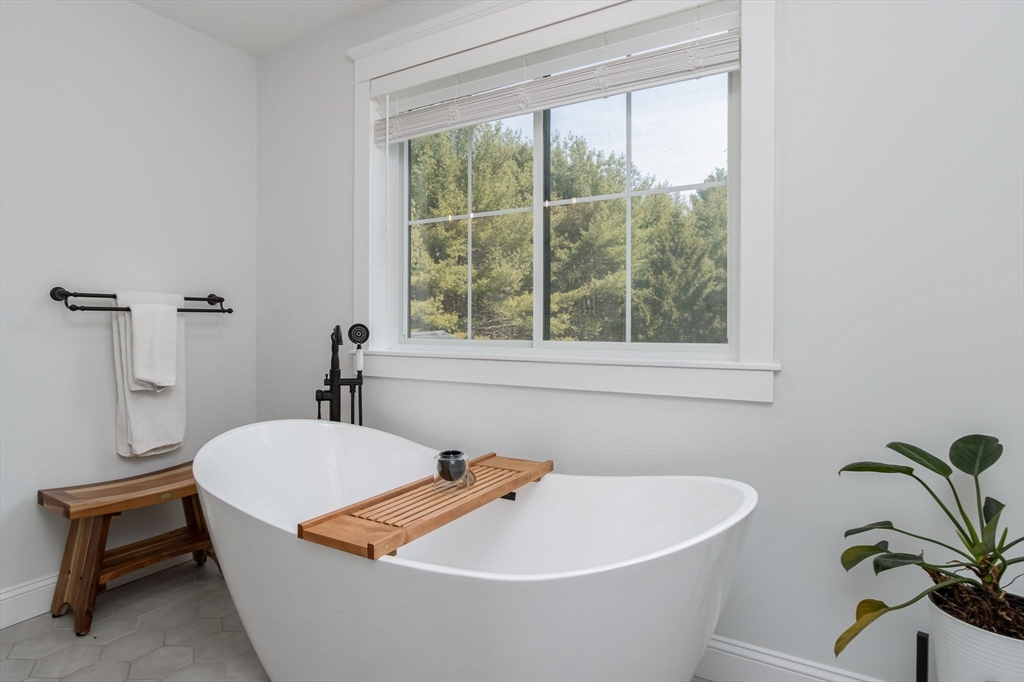 5 Mill Street Dunstable, MA 01827 - Photo 27 of 42 a bathroom with a tub and a potted plant