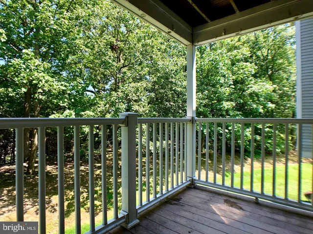 a view of a wooden deck