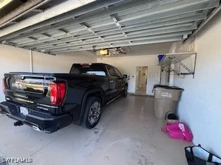 a car parked in a garage