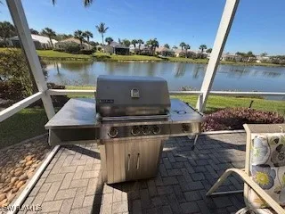 a view of a outdoor space with seating area