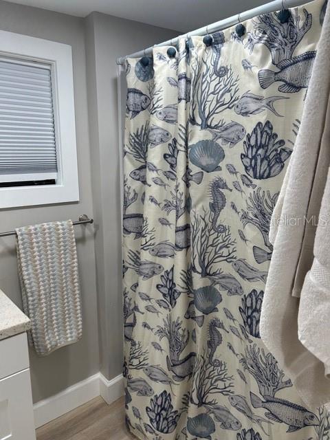 6837 Flicker Lane Hudson, FL 34667 - Photo 20 of 28 a bathroom with a bathtub and shower curtain