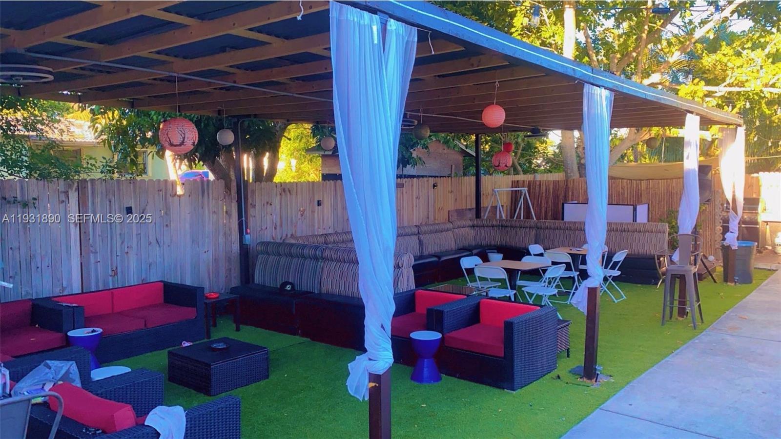 4751 Northwest 5th Court Plantation, FL 33317 - Photo 32 of 34 a view of yard from deck having patio