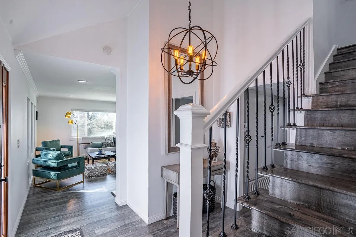 23615 Decorah Road Diamond Bar, CA 91765 - Photo 5 of 42 a view of entryway and hall with wooden floor