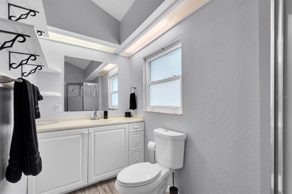 819 10th Street Southwest Largo, FL 33770 - Photo 21 of 85 a bathroom with a sink a toilet and a mirror