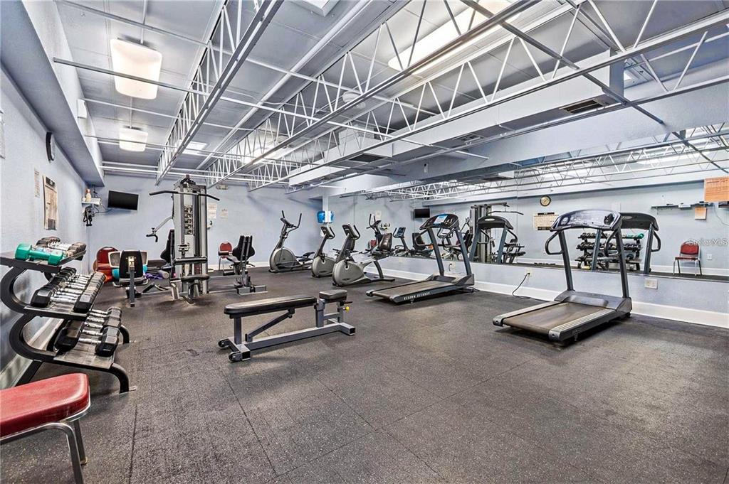 5660 80th Street North, Unit A303 St. Petersburg, FL 33709 - Photo 44 of 72 a view of a gym with gym equipment