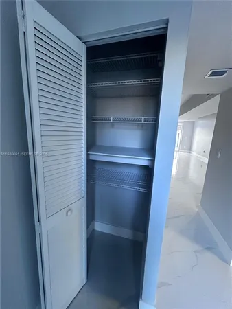 a view of walk in closet