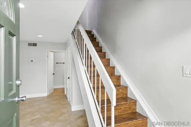 wooden floor and an entryway