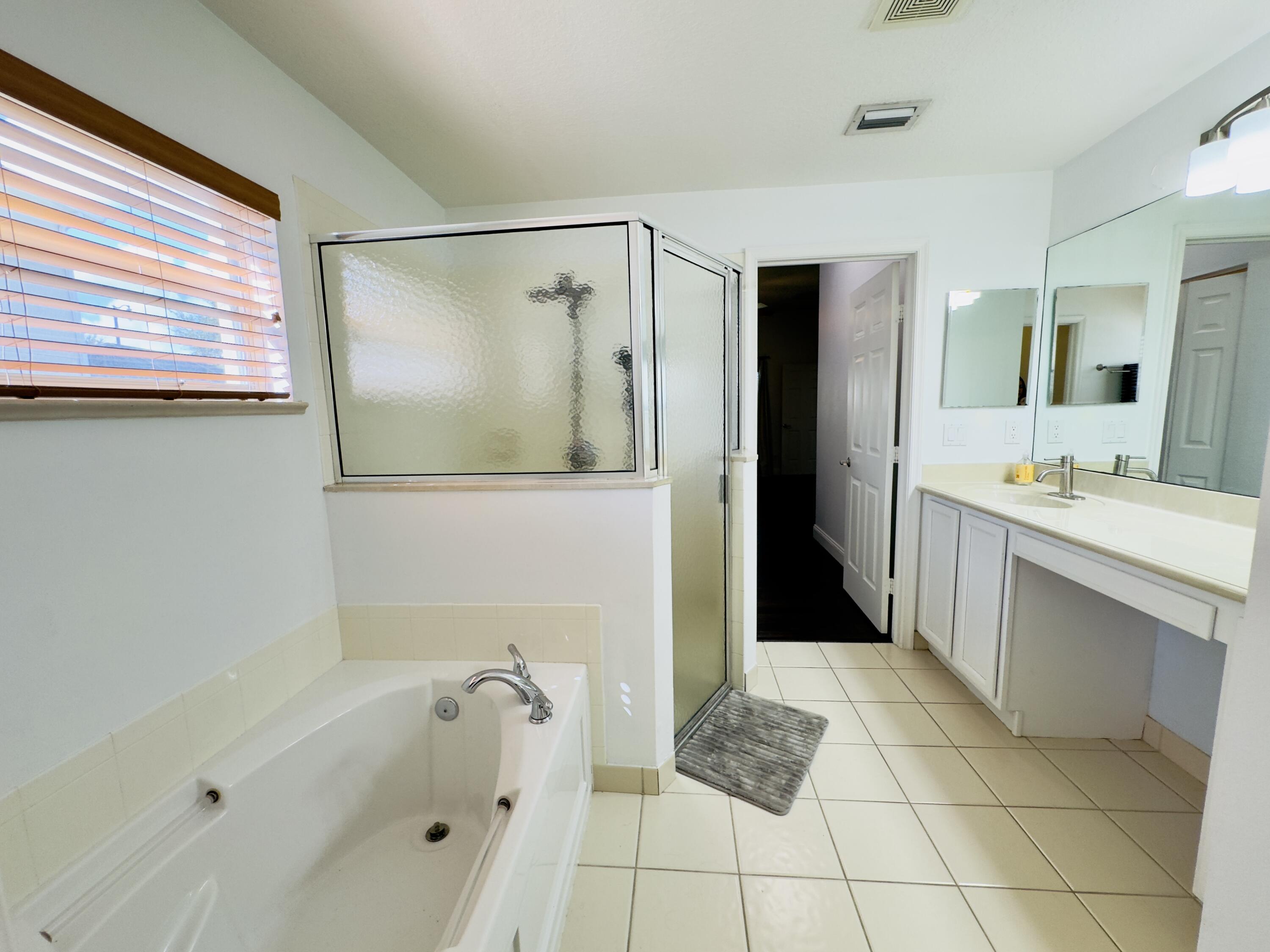11479 Southwest Glengarry Court Port St. Lucie, FL 34987 - Photo 20 of 24 a bathroom with a bathtub a sink and a mirror