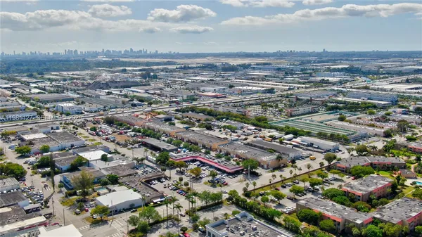 an aerial view of city