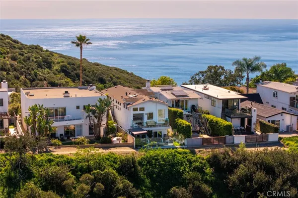 a aerial view of a house