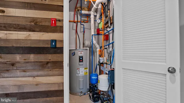 a view of storage and utility room